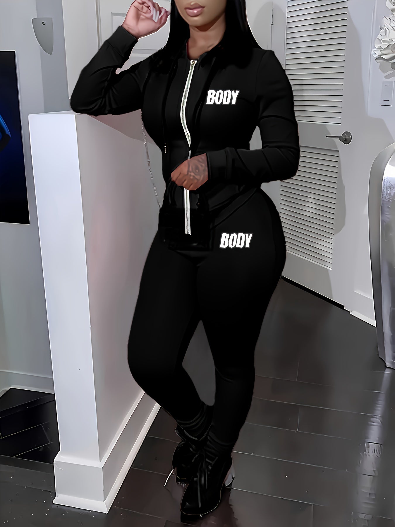 European American Cross Border Autumn Winter Pants Set