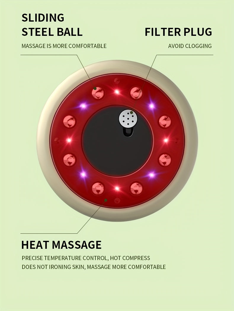 Rechargeable Electric Cuping Massager - USB Charging, 1200mAh Battery, Ergonomic Design, Ideal Gift for Women, Relaxation Aid | Ergonomic Massager | High Quality Graphics, Personal Massager