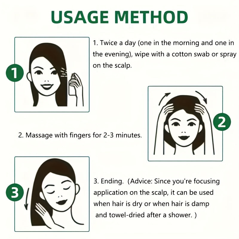 OUHOE Ginseng Hair Treatment Spray - 3.38fl.oz/100ml, 2-in-1 Nourishing Formula with Korean Red Ginseng Extract for Frizz Control & Silky Smooth Hair | Gentle Cleansing, Oil Control, Moisturizing - Daily Hair Care Essential f