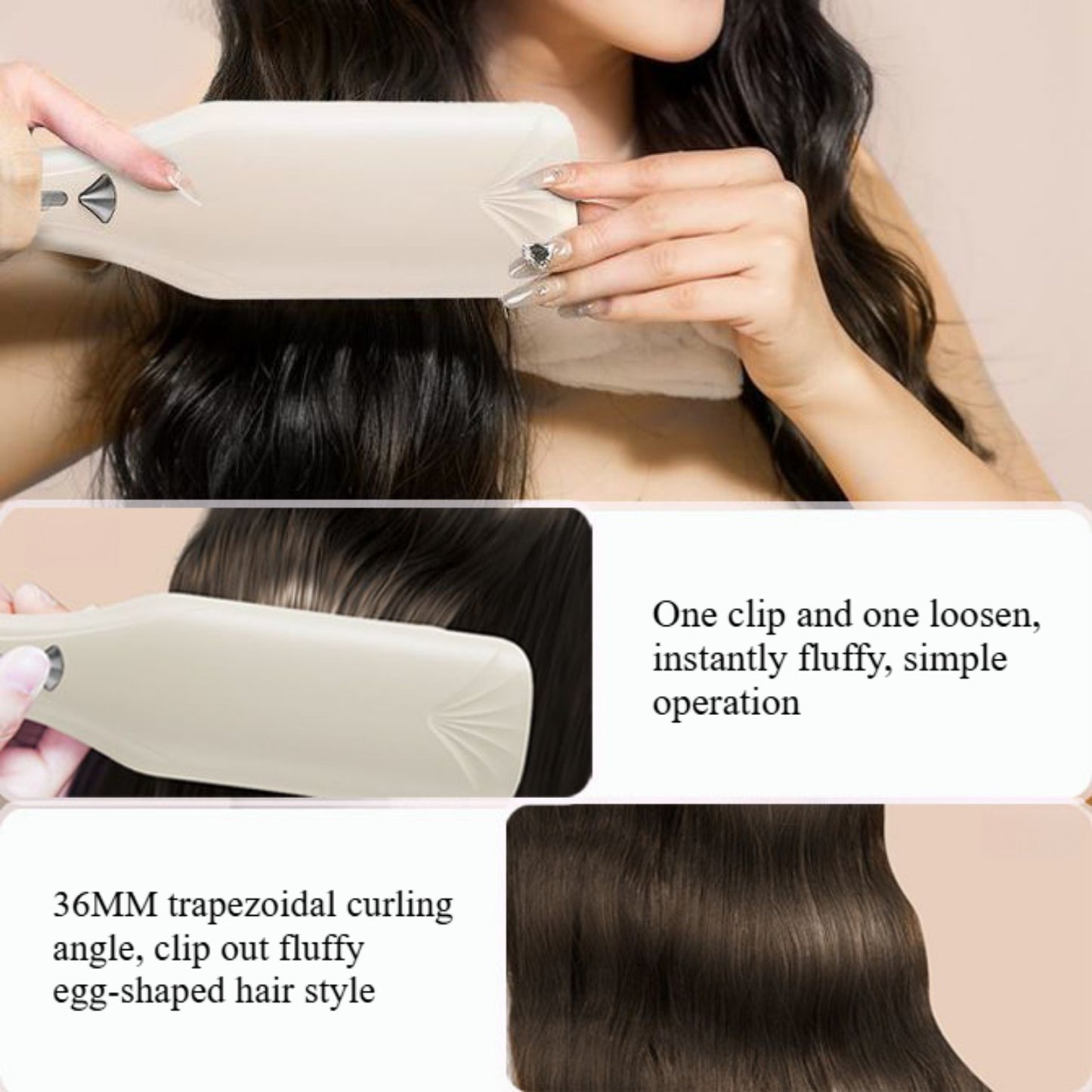 Deep U Shaped Curling Iron for Beautiful Curly Hairstyles