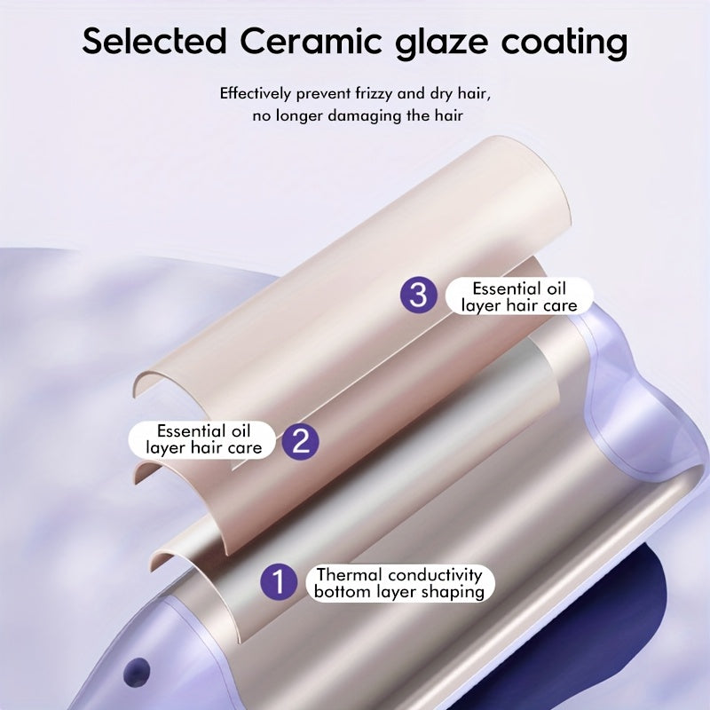 Deep V Curling Iron For Women M Wave Styler AntiScald