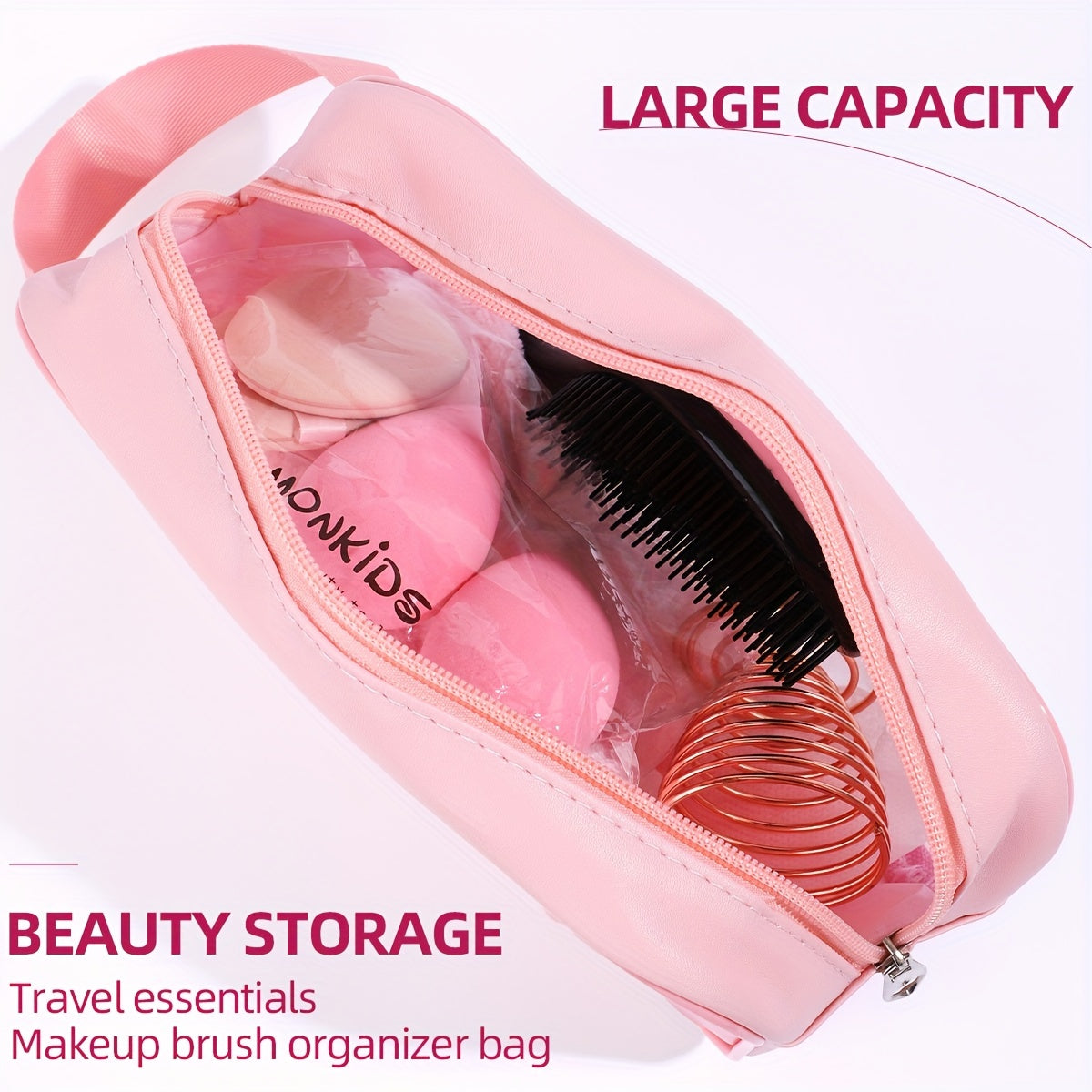 10 Piece Beauty Facial Care Set With Pink Roller Gua Sha