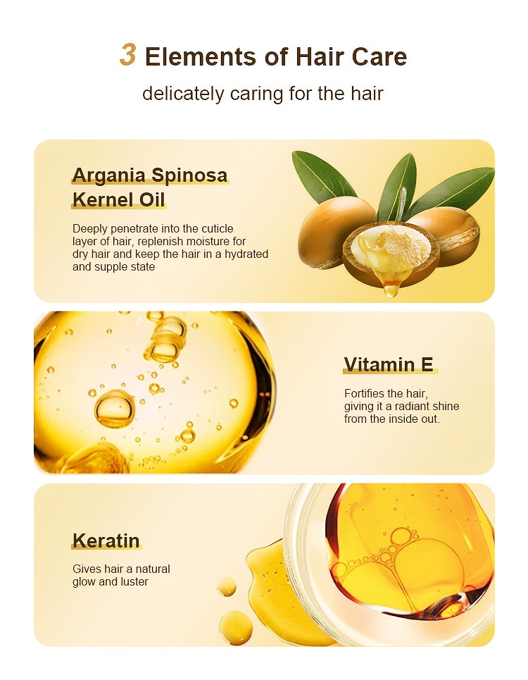 SILLKVA Argan Oil Hair Serum For Dry Damaged Hair Repair