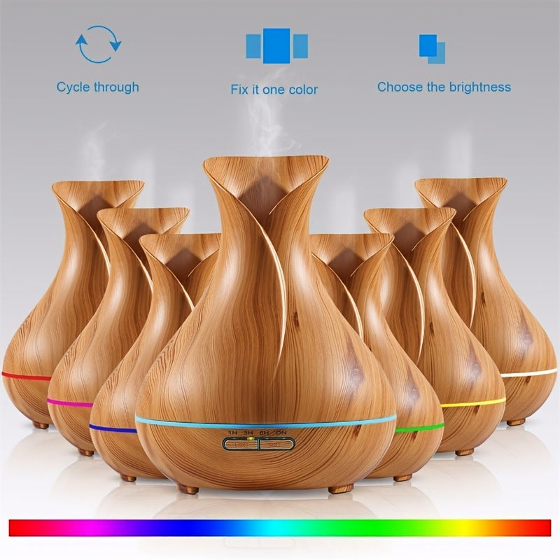 Aromatherapy Humidifier With Essential Oils And Colorful Lights