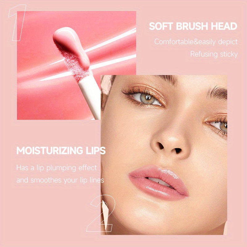 9pcs/Set Long-Lasting Moisturizing Mirror Effect Lip Glaze - Glossy, Non-Greasy & Long-Lasting Liquid Lipstick in Berry, Pink, Red Shades - Perfect Gift for Women Bunny Makeup