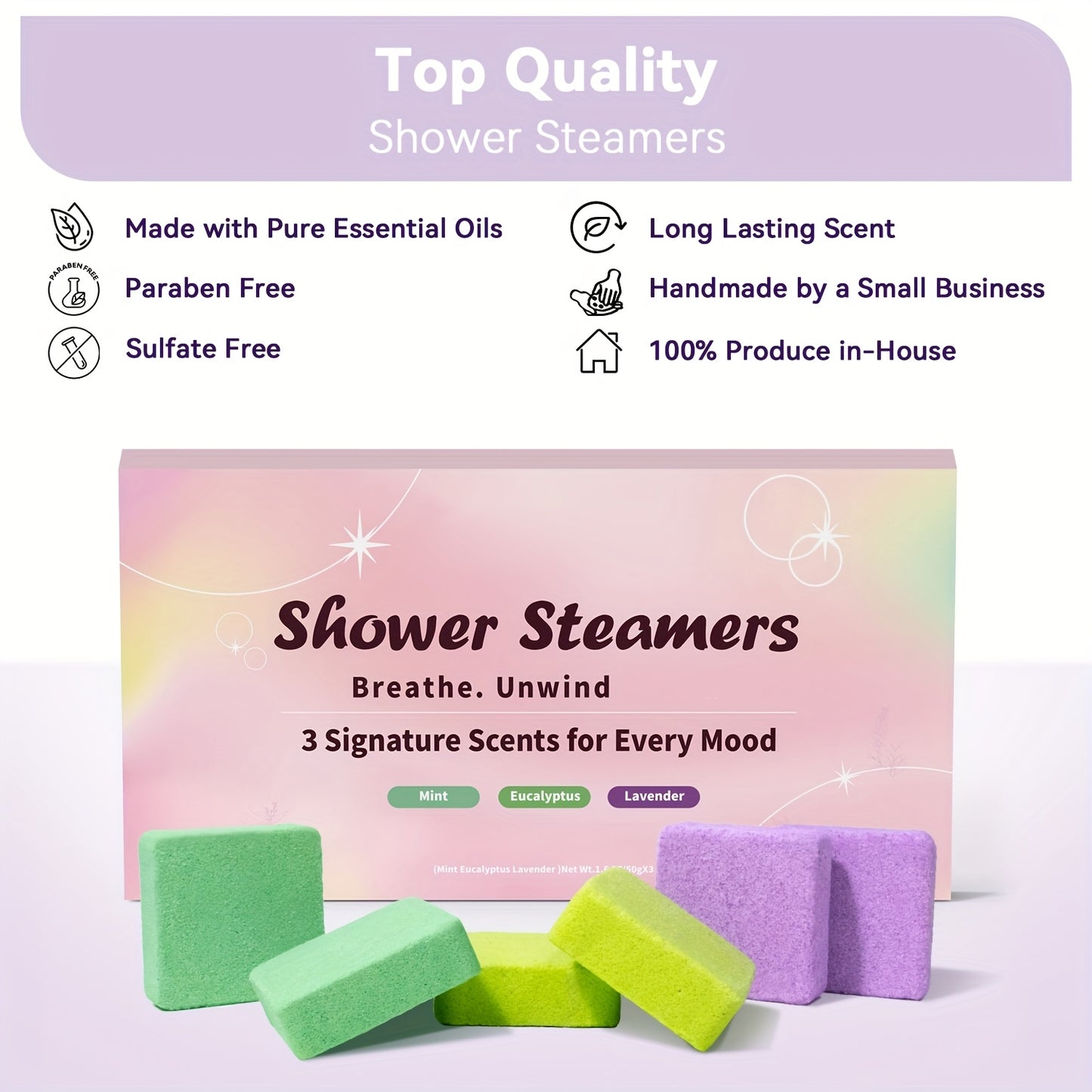 Essential Oil Shower Steamers for Relaxing Spa Experience