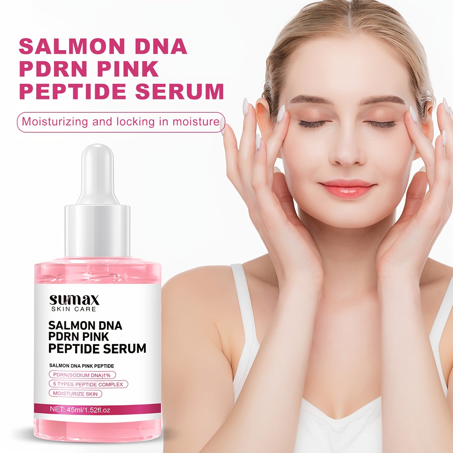 SUMAX Peptide Moisturizing Serum For Dry Skin Facial Care