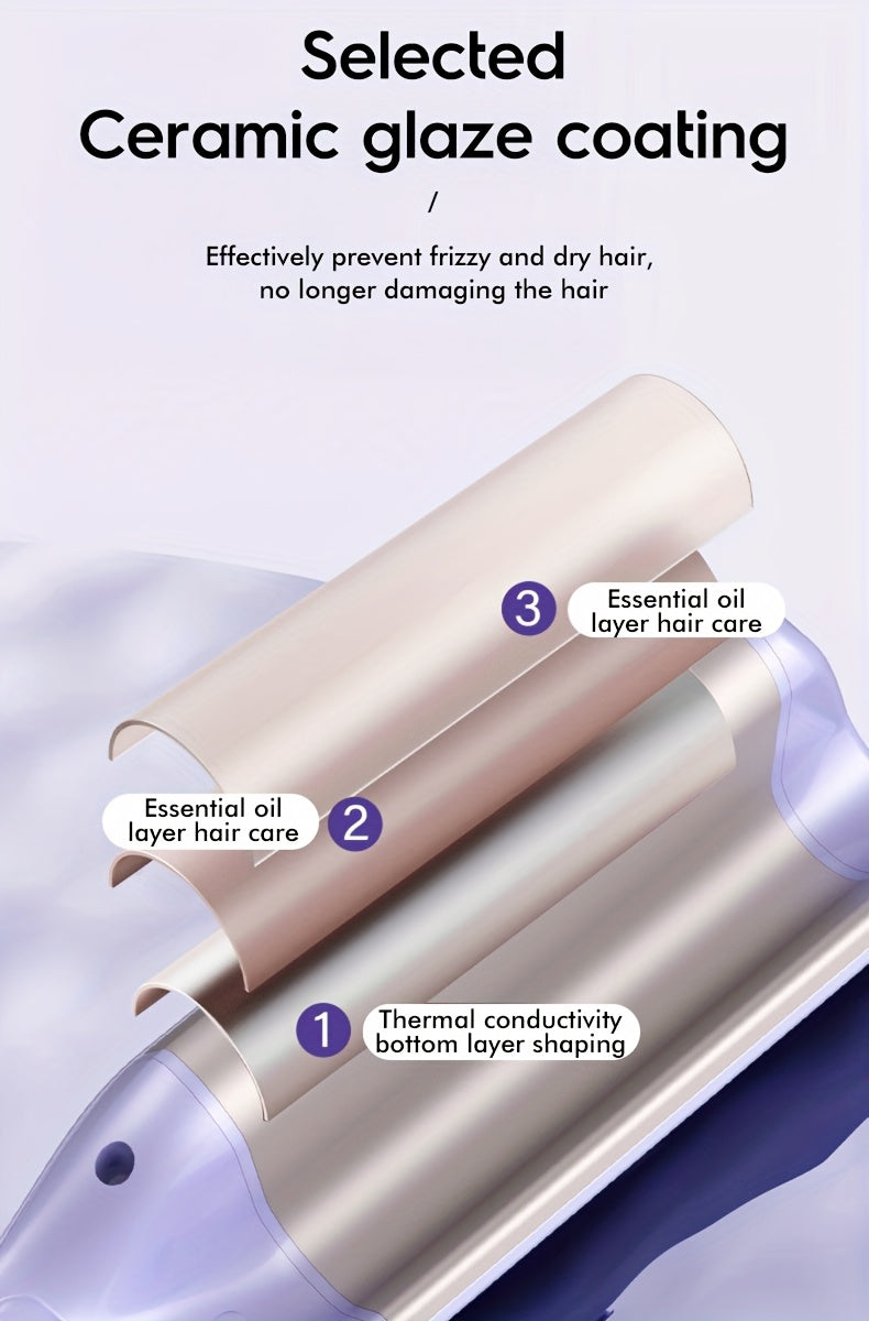 Deep V Curling Iron For Women M Wave Styler AntiScald