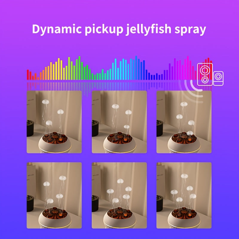 Jellyfish Diffuser Remote Control With 7 LED Lights