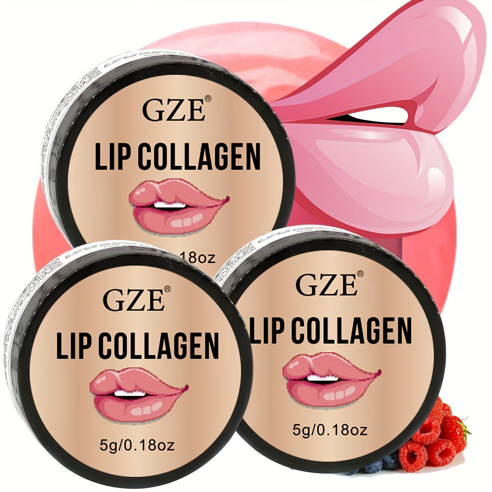 GZE Lip Collagen Plumping Balm 3 Pack Lip Treatment