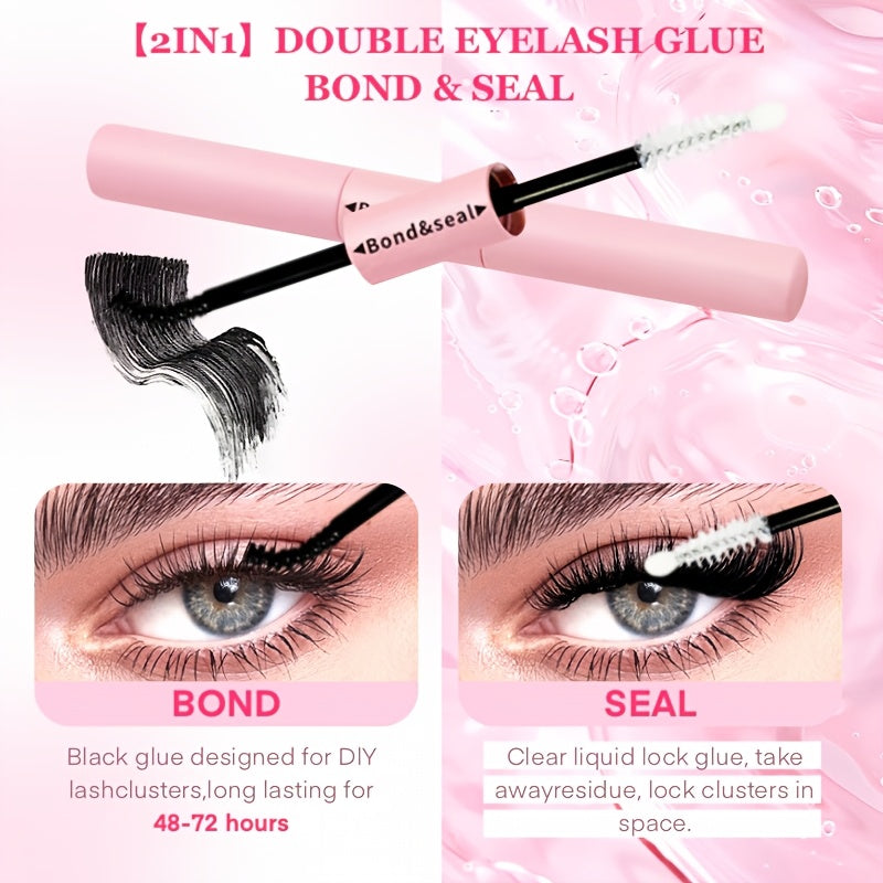 Eyelash Extension Kit with D-Curl Doll, Cross, Cluster