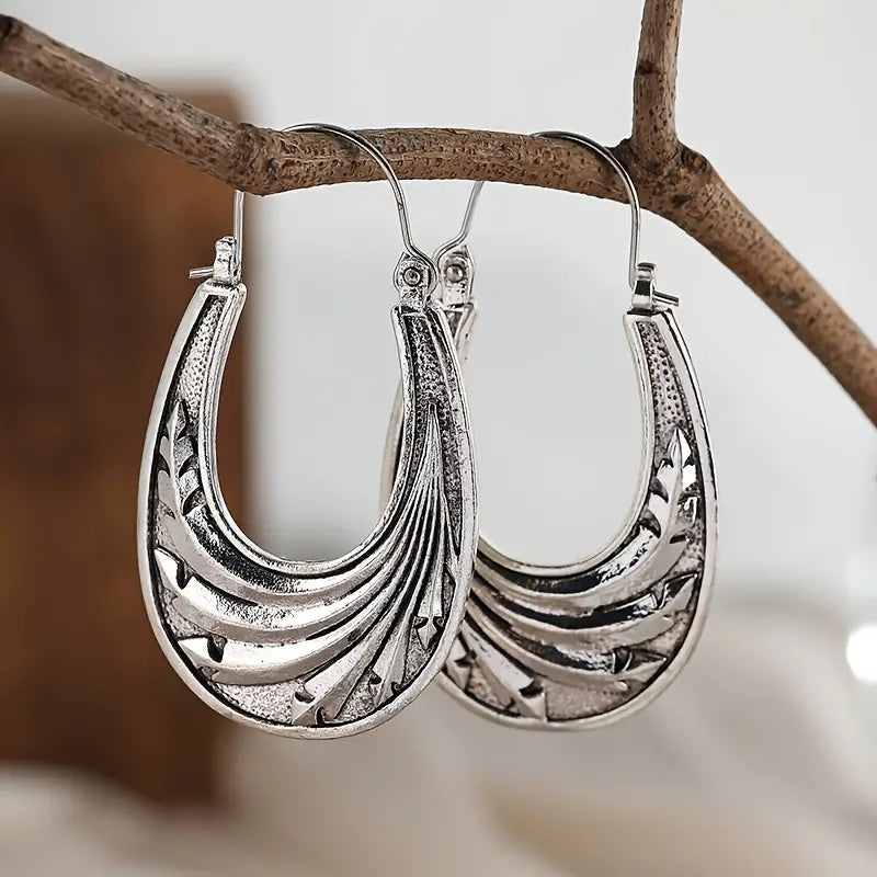 Bohemian Style Women's Unique Pattern Design Jewelry Earrings Set