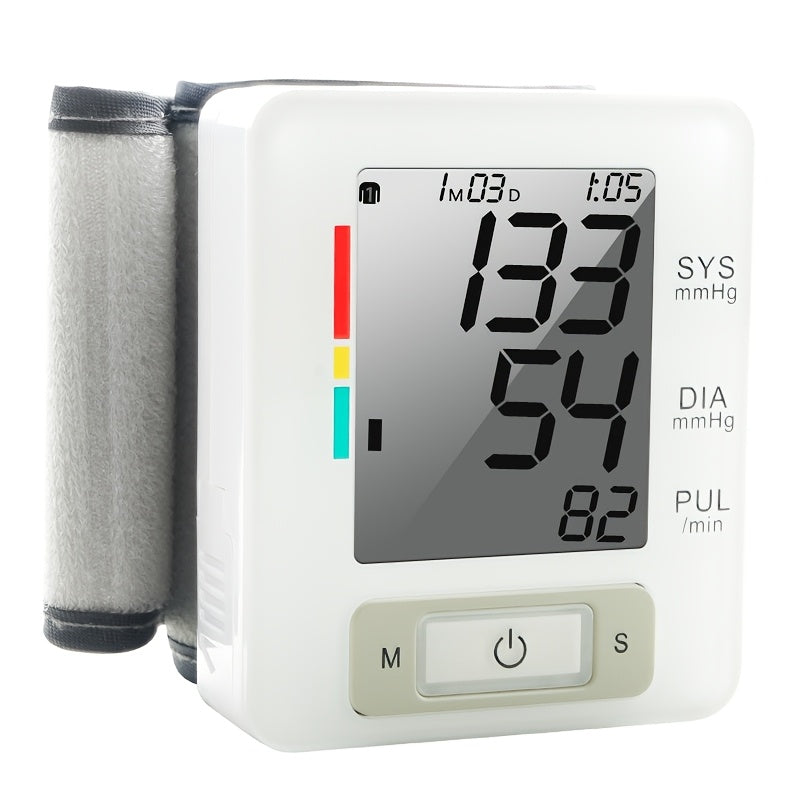 URION Wrist Blood Pressure Monitor with Large LCD Display