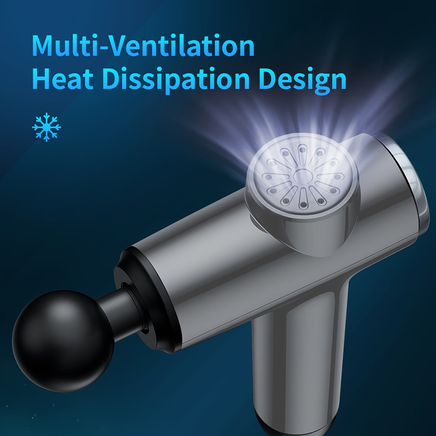 Deep Tissue Massage Gun With 30 Speeds And 9 Attachments