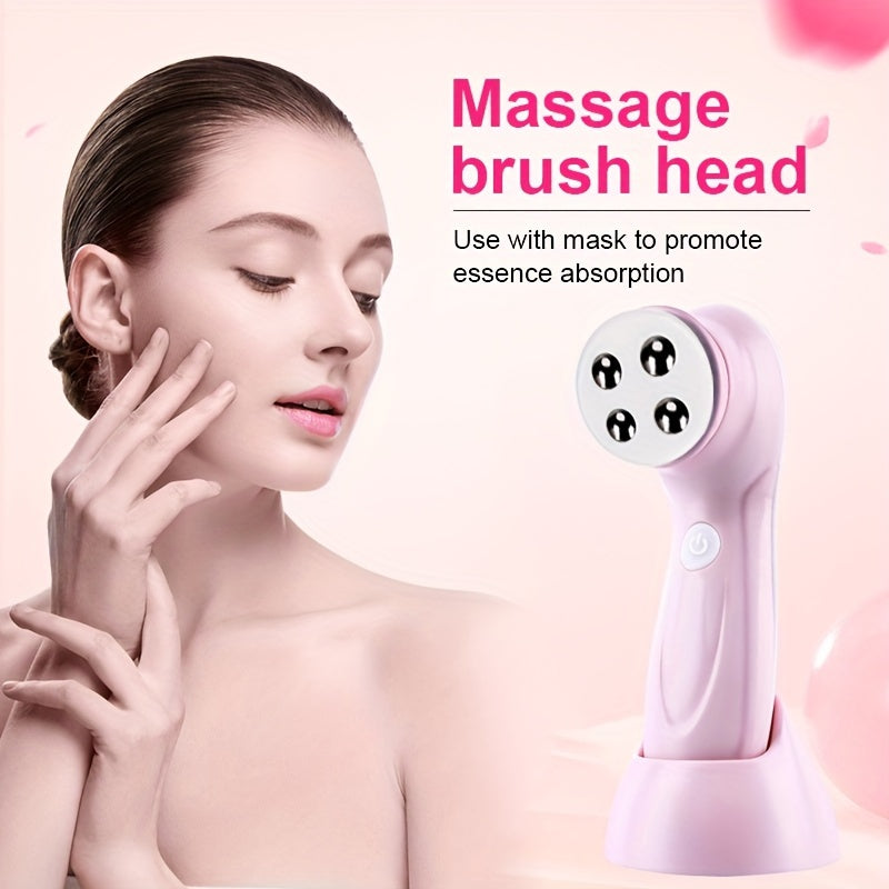 6 In 1 Electric Facial Cleansing Brush, Face Scrubber Exfoliator Rotating Cleanser For Exfoliating, Beauty Instrument Facial Body Massage Beauty Instrument Facial Cleaner, Massaging And Deep Cleansing For Women & Men With 6 B