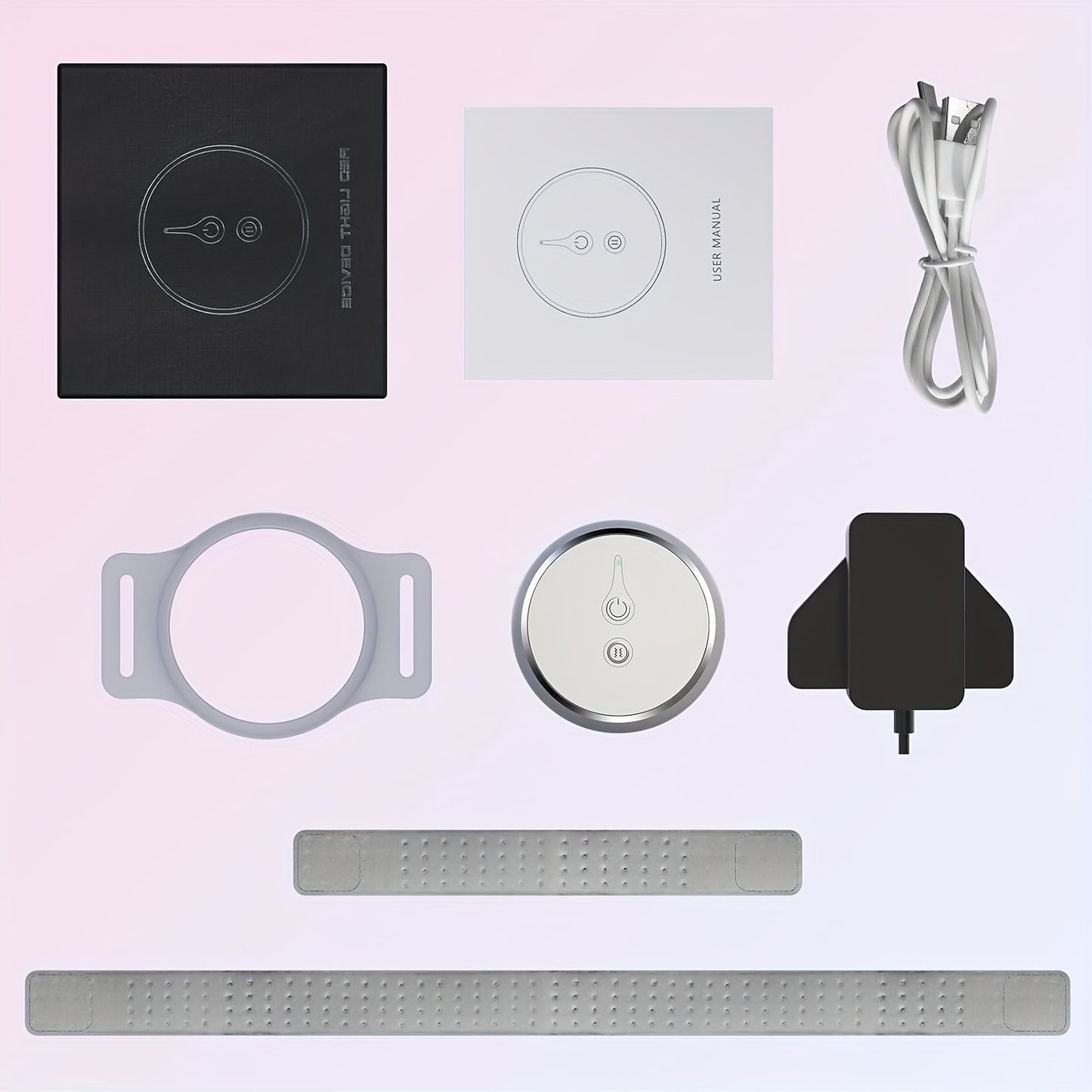 Portable Cold Laser Relax Device with 660nm & 810nm Infrared Red Light - 3-Level Intensity Wearable Body Massager for Neck, Back, Shoulder, Wrist, Knee & Ankle Pain Relief - USB Rechargeable, Lightweight & Compact Design for