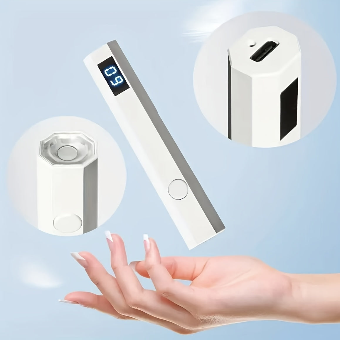 DIY Mini Handheld Nail Lamp for Portable Gel Curing