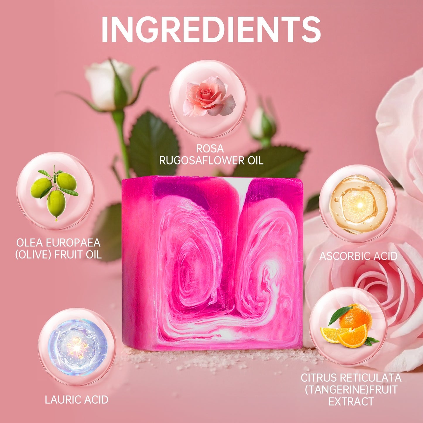 Rose Oil Intimate Body Soap With Cocoa Butter 3.53oz