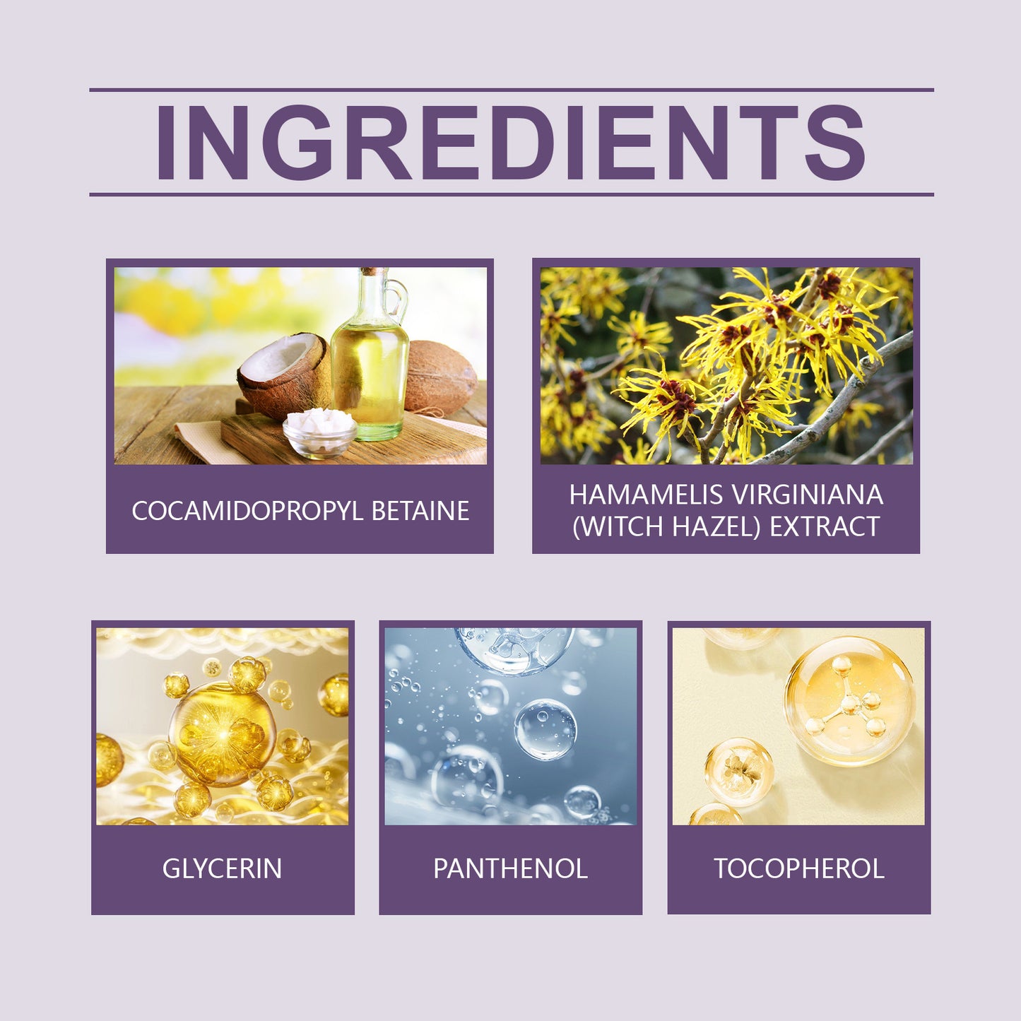 Witch Hazel Bath Gel Trio for Deep Cleansing and Moisturizing