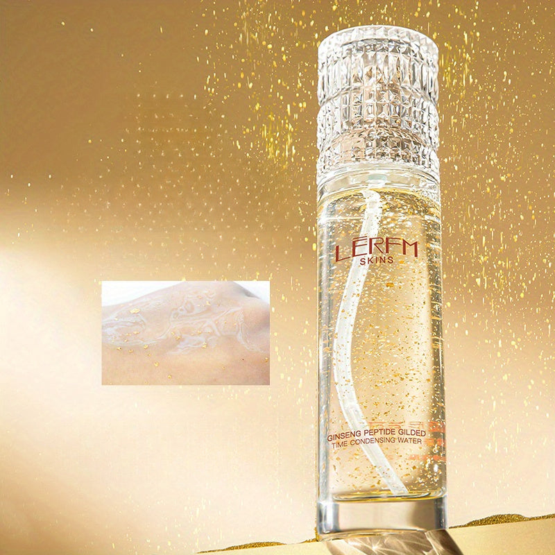 Ginseng Peptide Gilded Time Skincare Set Moisturizing & Balancing Light Beige Low Allergy Suitable for All Light Beige Types Birthday Present Holiday Gift,Gift Set for Women