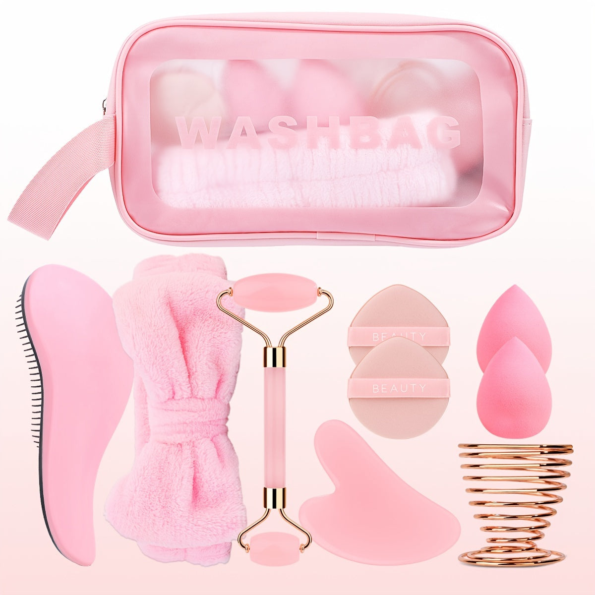 Beauty Facial Care Set With Gua Sha Tools And Accessories