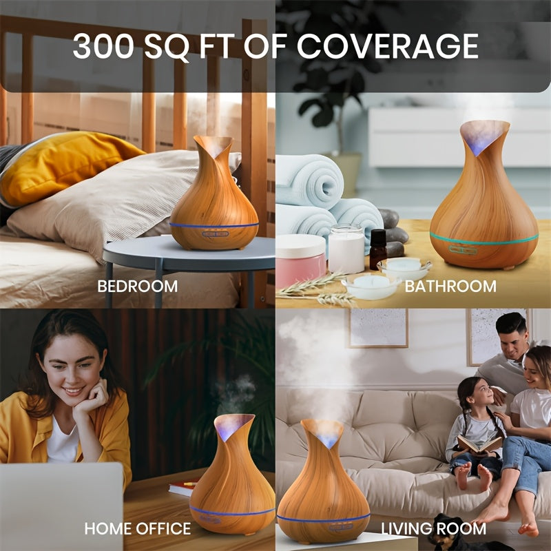 Aromatherapy Humidifier With Essential Oils And Colorful Lights