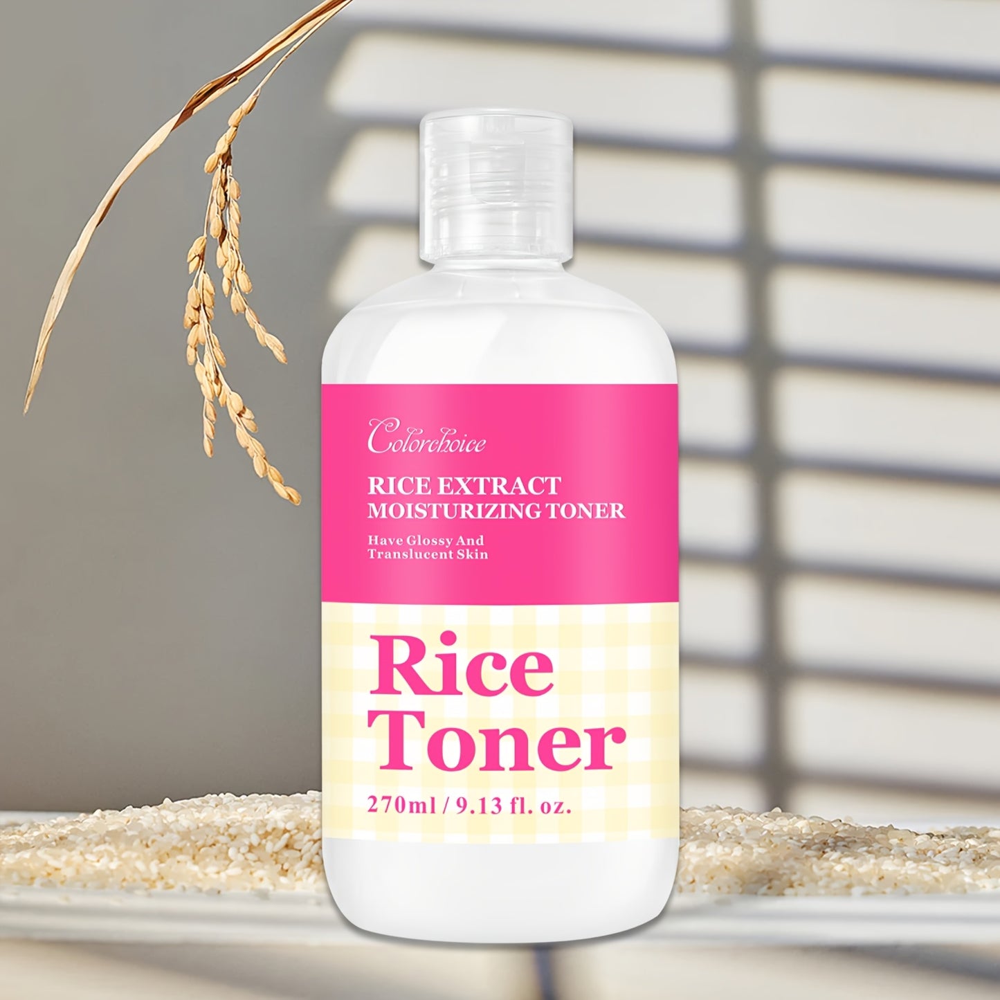 Rice Toner For Glass Skin - Korean Fermented Essence With Hyaluronic Acid & Oat Extract, Water Lock And Moisturizing, Alcohol-Free, 9.13 Fl Oz
