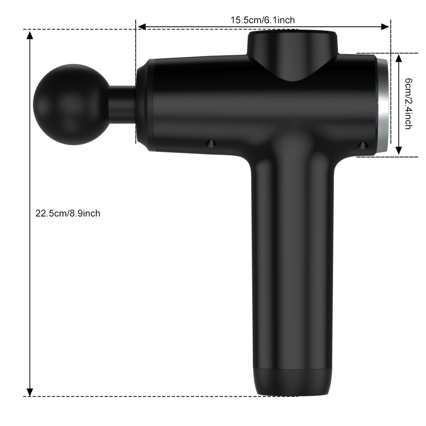 Deep Tissue Massage Gun With 30 Speeds And 9 Attachments