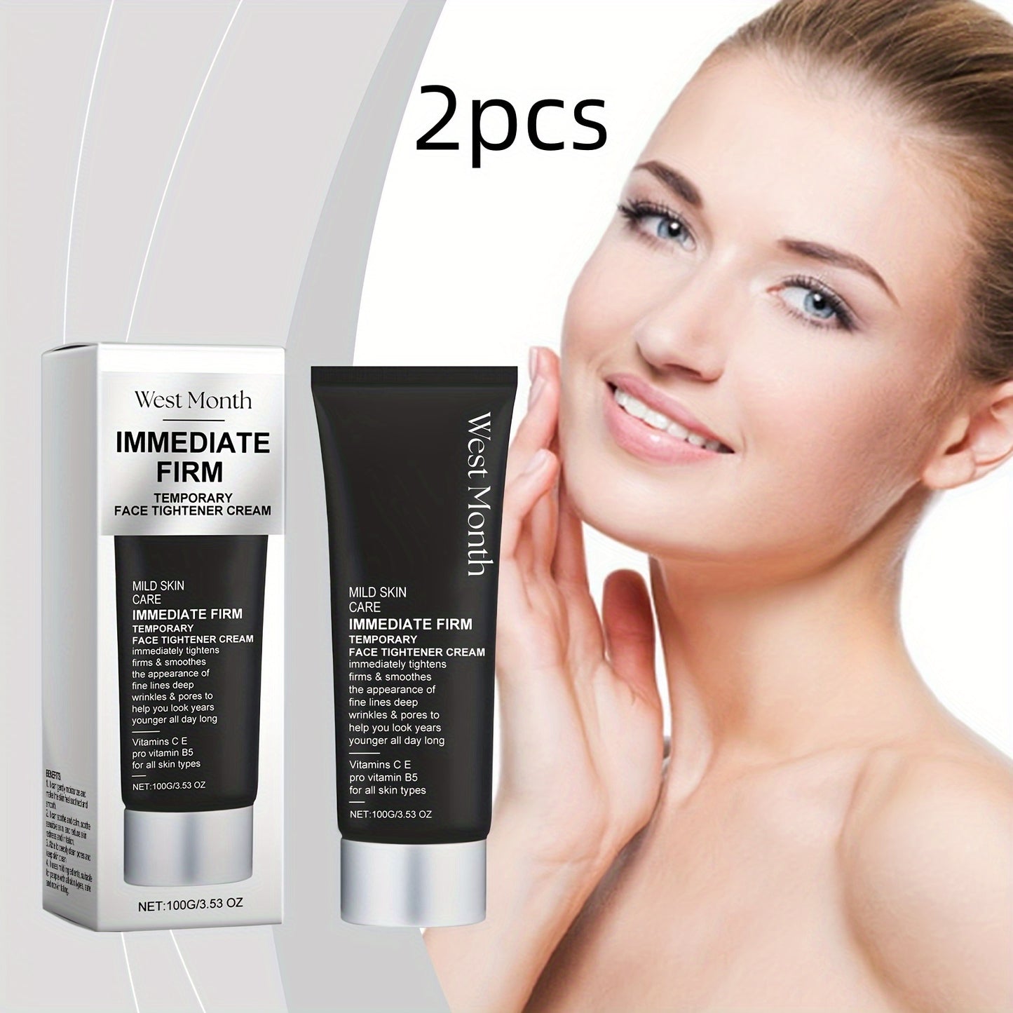 Immediate Firming Face Cream With Glycerin For All Skin