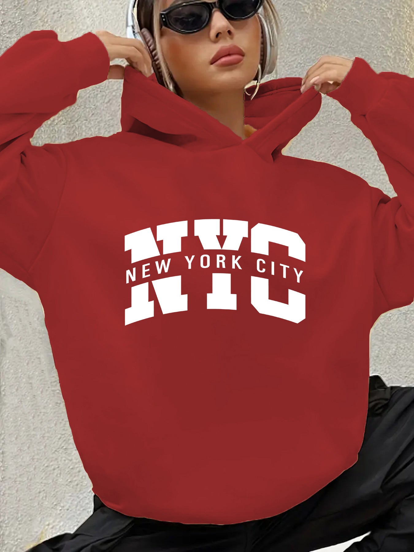 Urban NYC Graphic Hoodie Sweatshirt For Fall Winter