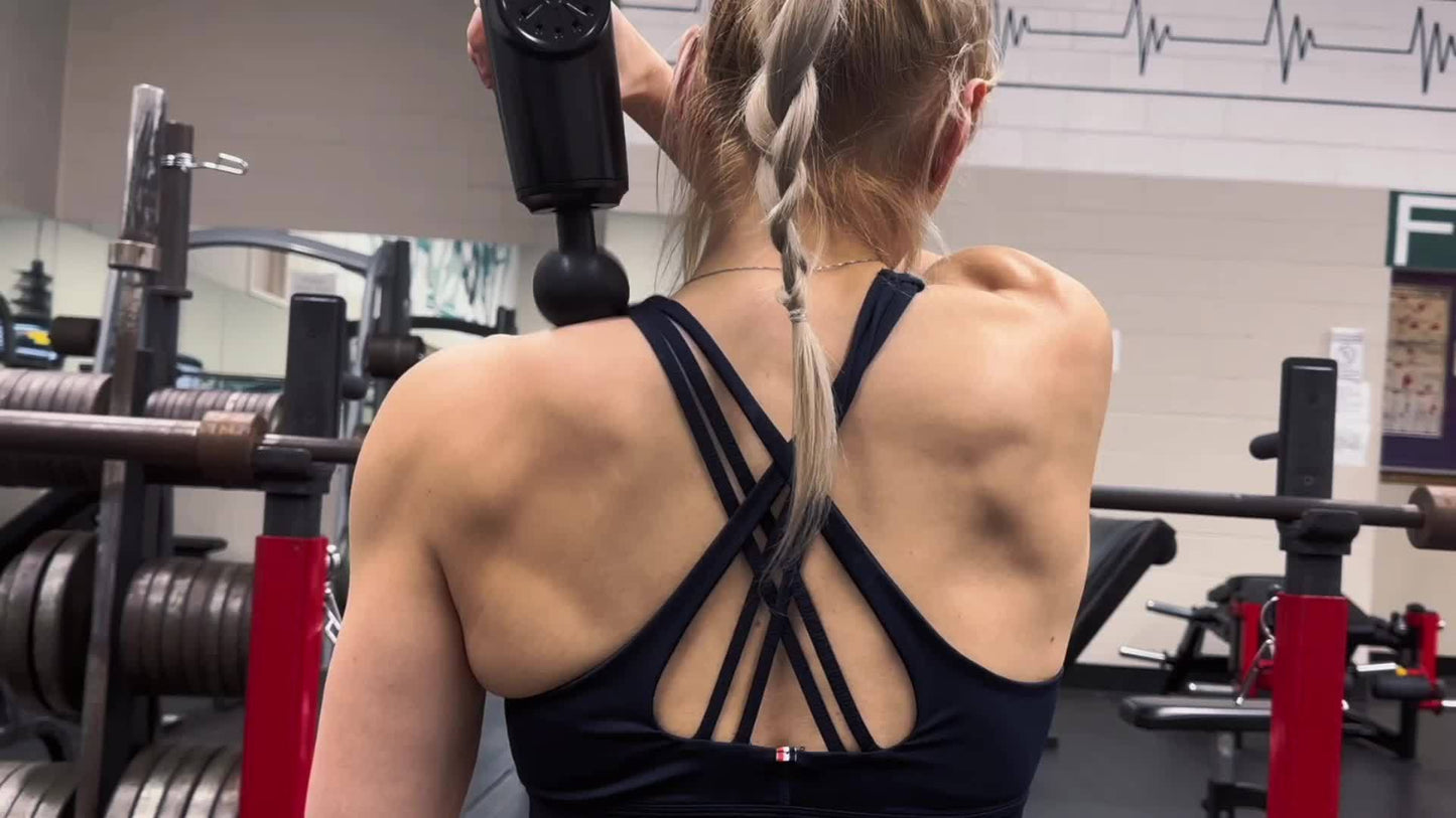 Deep Tissue Massage Gun With 30 Speeds And 9 Attachments