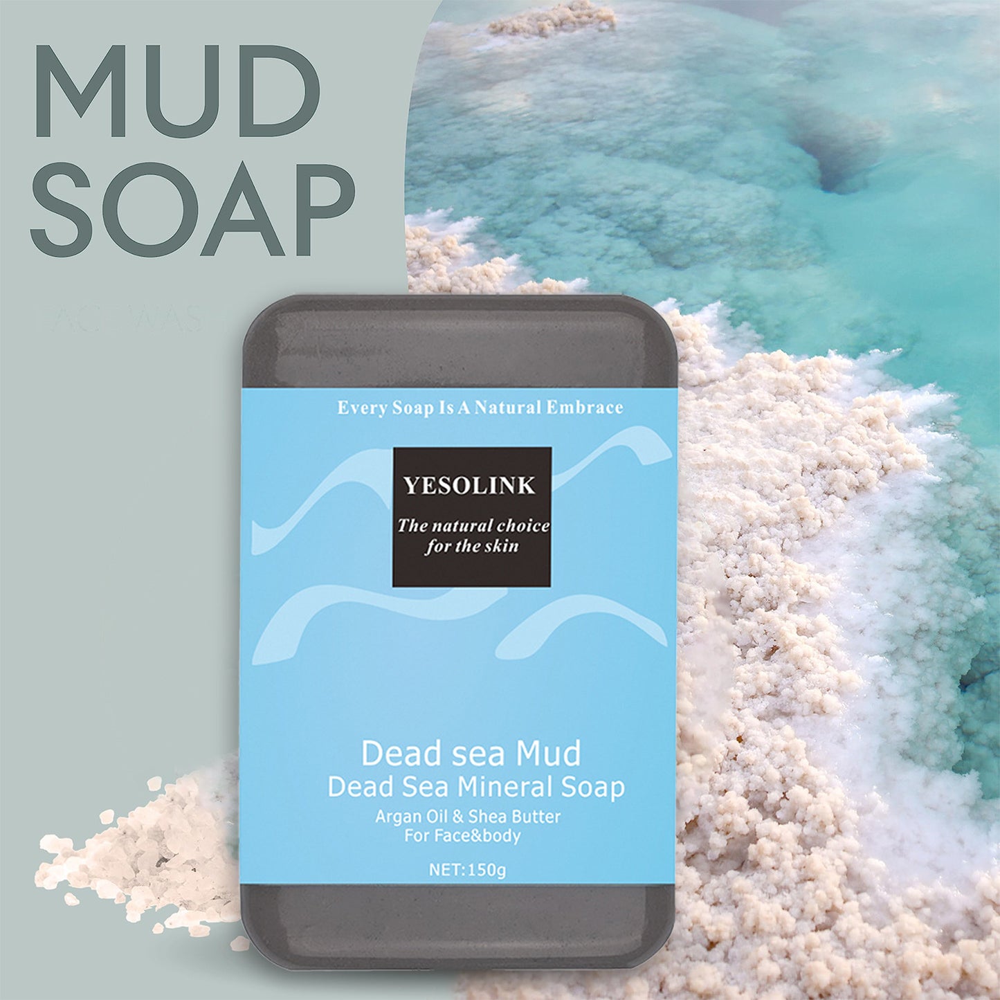 Dead Sea Mineral Soap Bars for Cleansing and Exfoliating Skin