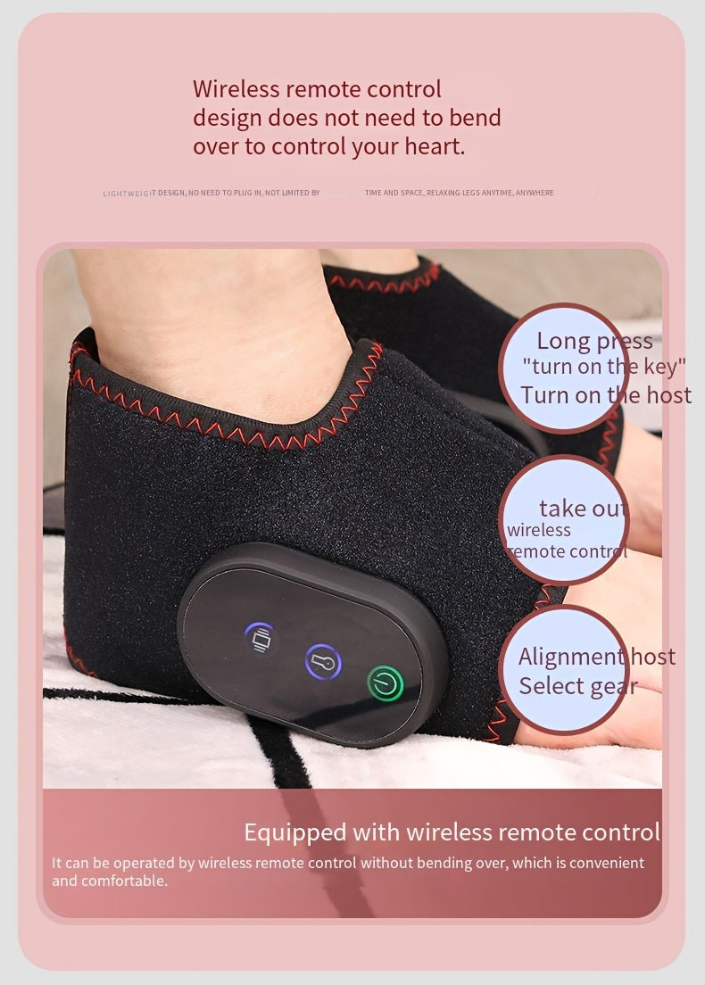 Rechargeable Ankle Massager, Easy To Operate, Convenient To Use, Intelligent Timing, Vibration Temperature Sensing, Giving Gifts To Long-term Friends And Elders