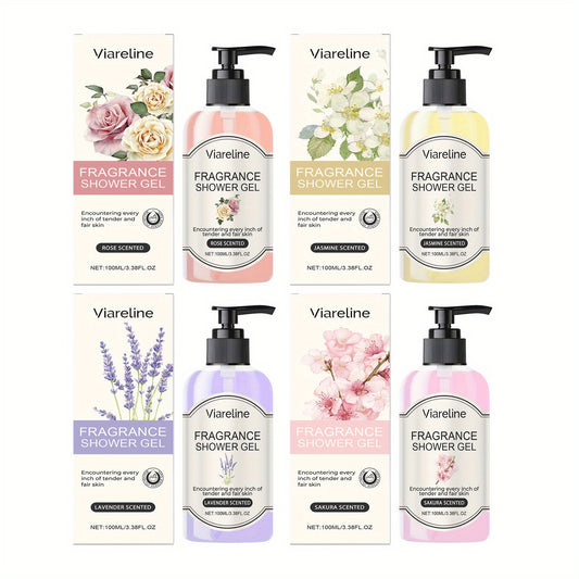 Valentine Four Piece Fragrance Shower Gel Gift Set Nourish