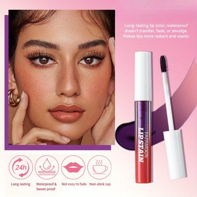 3/ 6pcs SET -Off Matte Lip Stain - Waterproof & Transfer-Proof, Long-Lasting Vegan Formula with High, Smudge-Resistant Lip Tint (6 Colors Set, Overseas Exclusive)