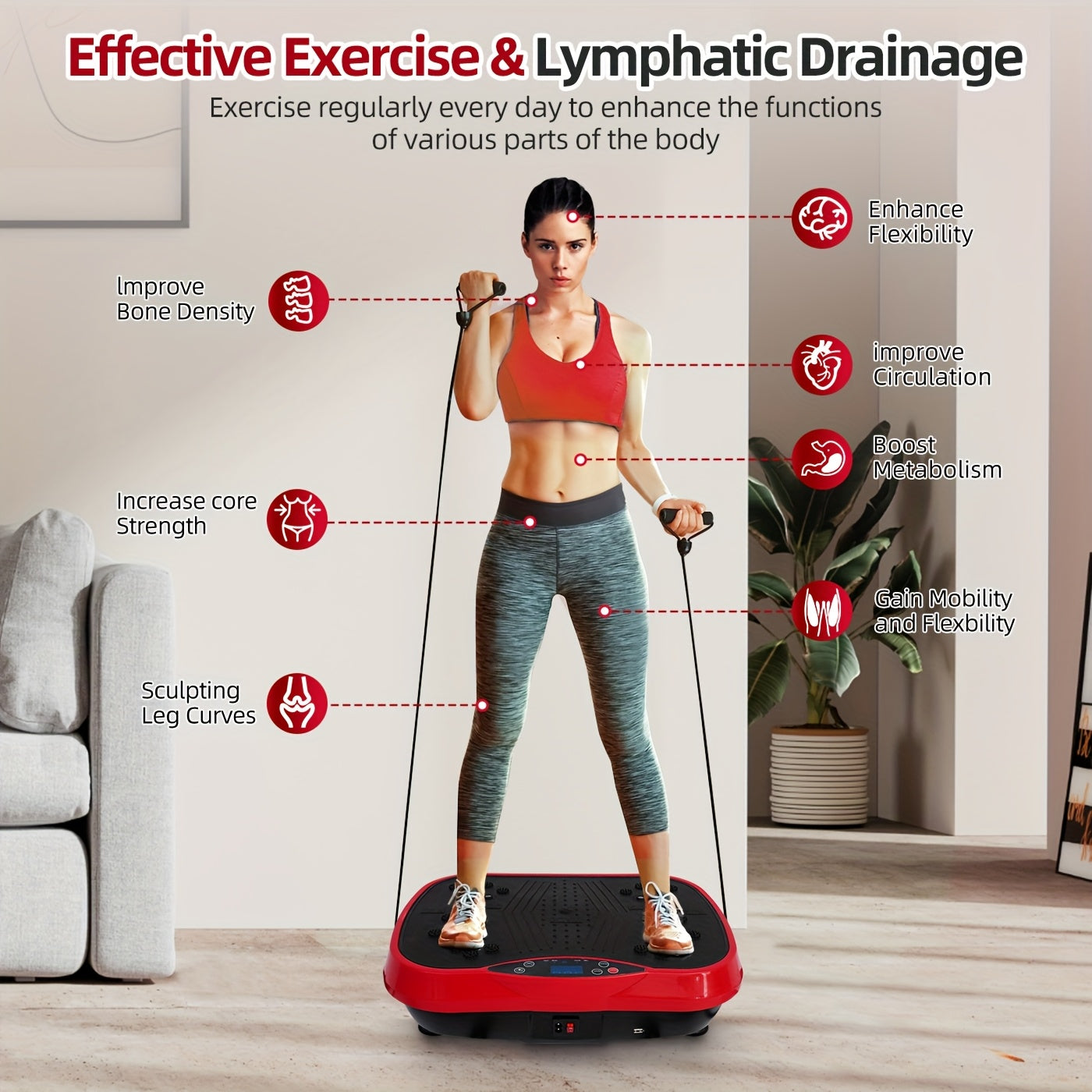 Vibration Plate Exercise Machine for Total Body Workout