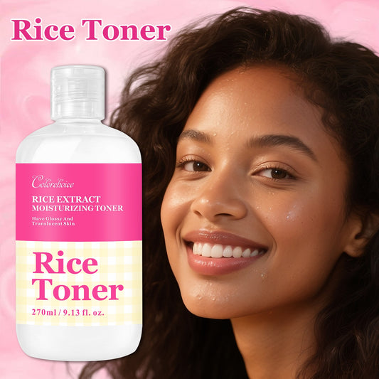 Rice Toner For Glass Skin - Korean Fermented Essence With Hyaluronic Acid & Oat Extract, Water Lock And Moisturizing, Alcohol-Free, 9.13 Fl Oz