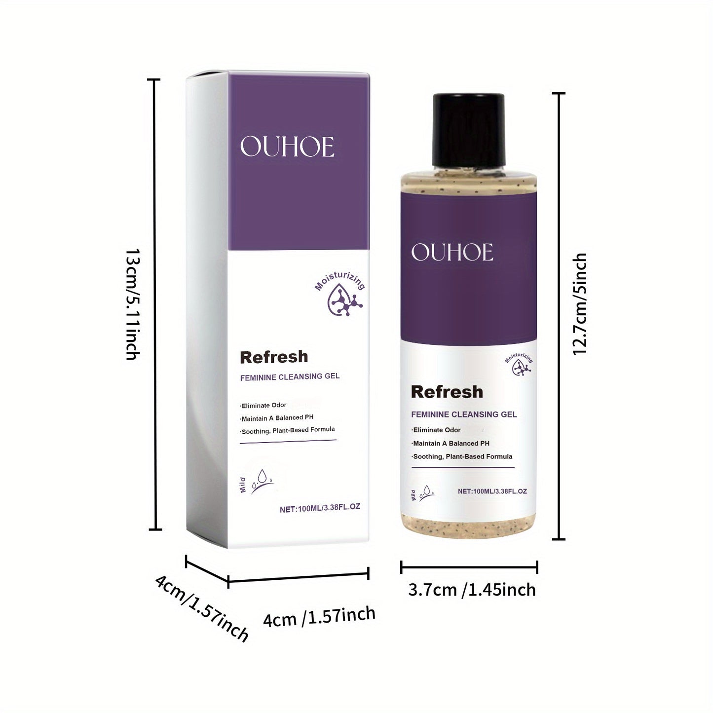 Witch Hazel Bath Gel Trio for Deep Cleansing and Moisturizing