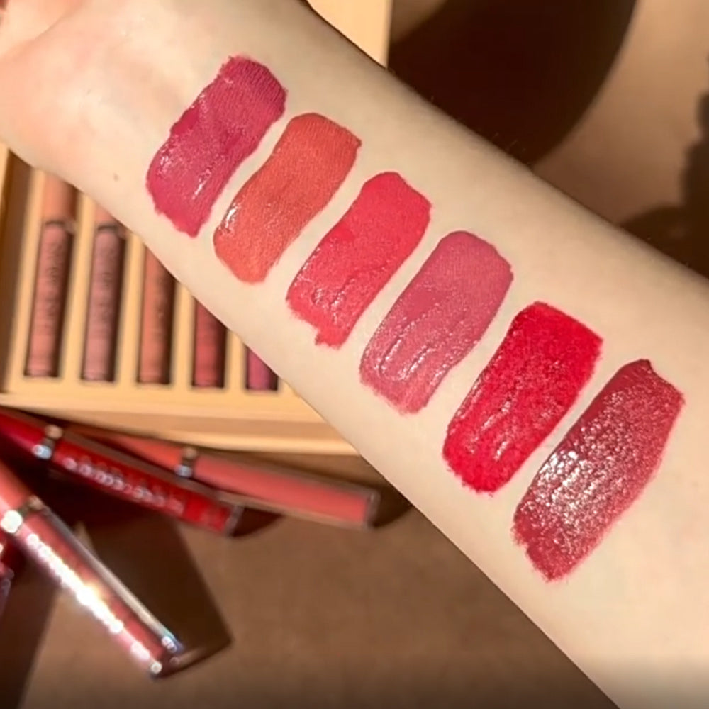 12pcs Matte Liquid Lipstick Makeup Set, Matte Liquid Long-Lasting Wear Non-Stick Cup Not Fade Waterproof Lip Gloss, Nude Matte Lip Contour for Women Makeup.