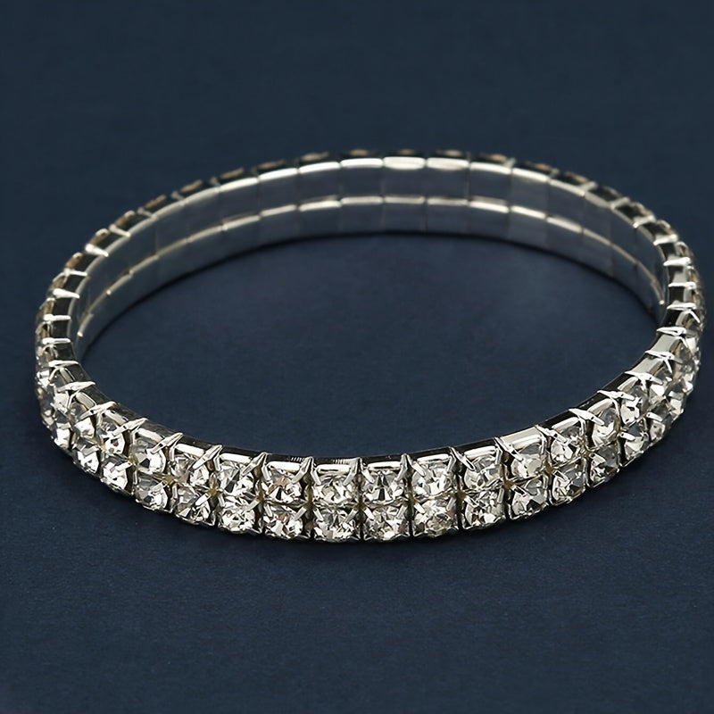 Luxury Rhinestone Evening Bags Set with Jewelry for Parties