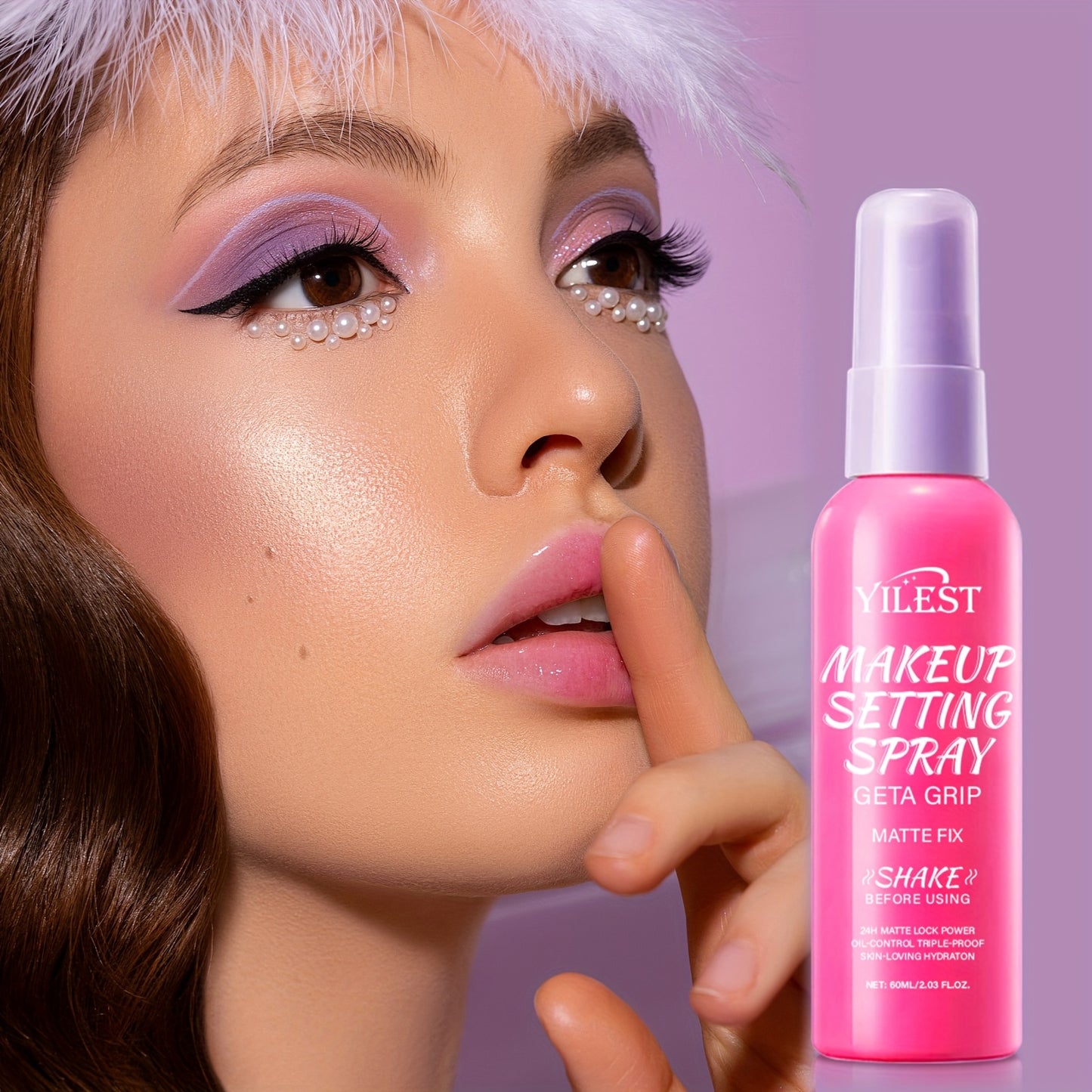 2/4pcs Matte Spray - 24-Hour Long-Lasting Hold, Oil-Free Matte Finish, Hydrating & Non-Sticky, 2.03fl.oz, Fragrance-Free, Vitamin C Enriched, Daily Facial Care, Suitable for All Light Beige Types, Suitable for All Hair Types