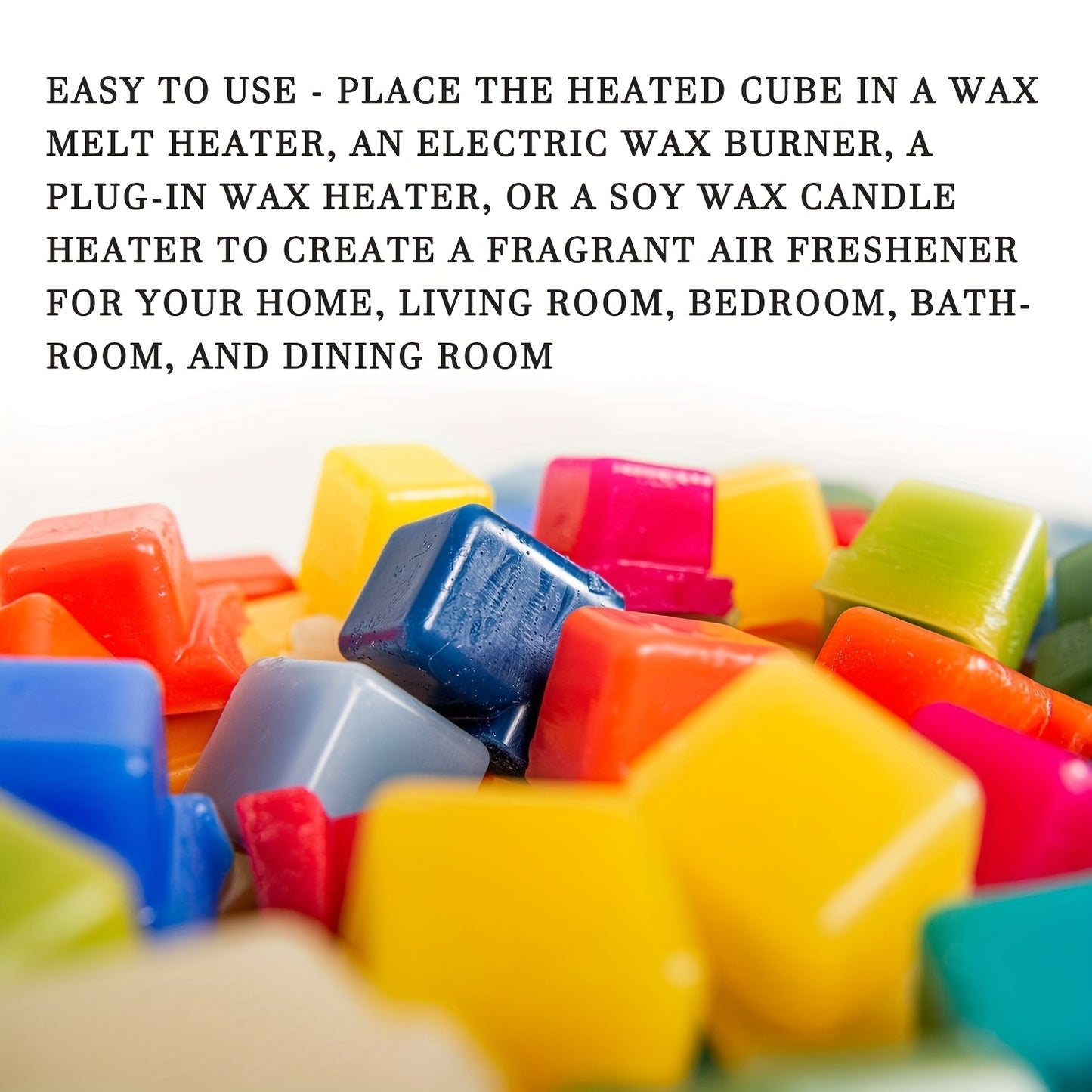 8 New Fragrance Wax Melting Cubes, 8 Different Scents, Long-lasting Fragrance, Soy Wax Cubes, Candle-making Gift Set, Holiday Gift Decoration, for Home And Office, The Wax Cubes Melt to Create A Candle Atmosphere Without Flam