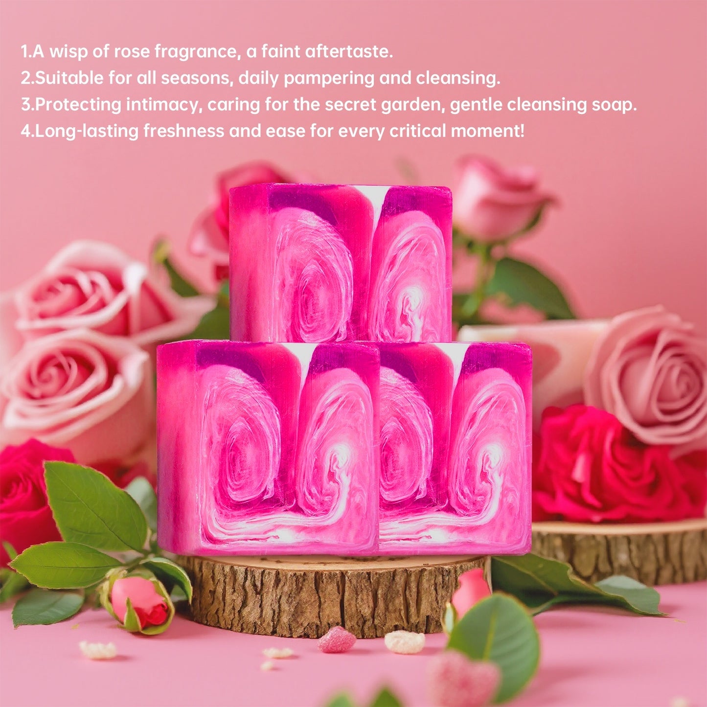 Rose Oil Intimate Body Soap With Cocoa Butter 3.53oz