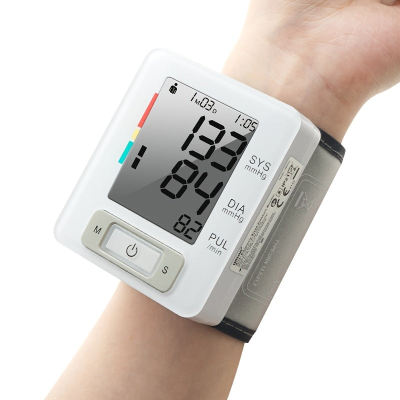 URION Wrist Blood Pressure Monitor with Large LCD Display