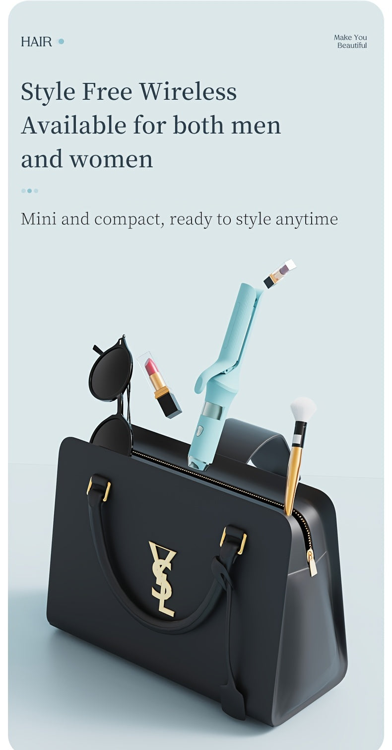 Portable USB Four In One Hair Straightener And Curling Iron